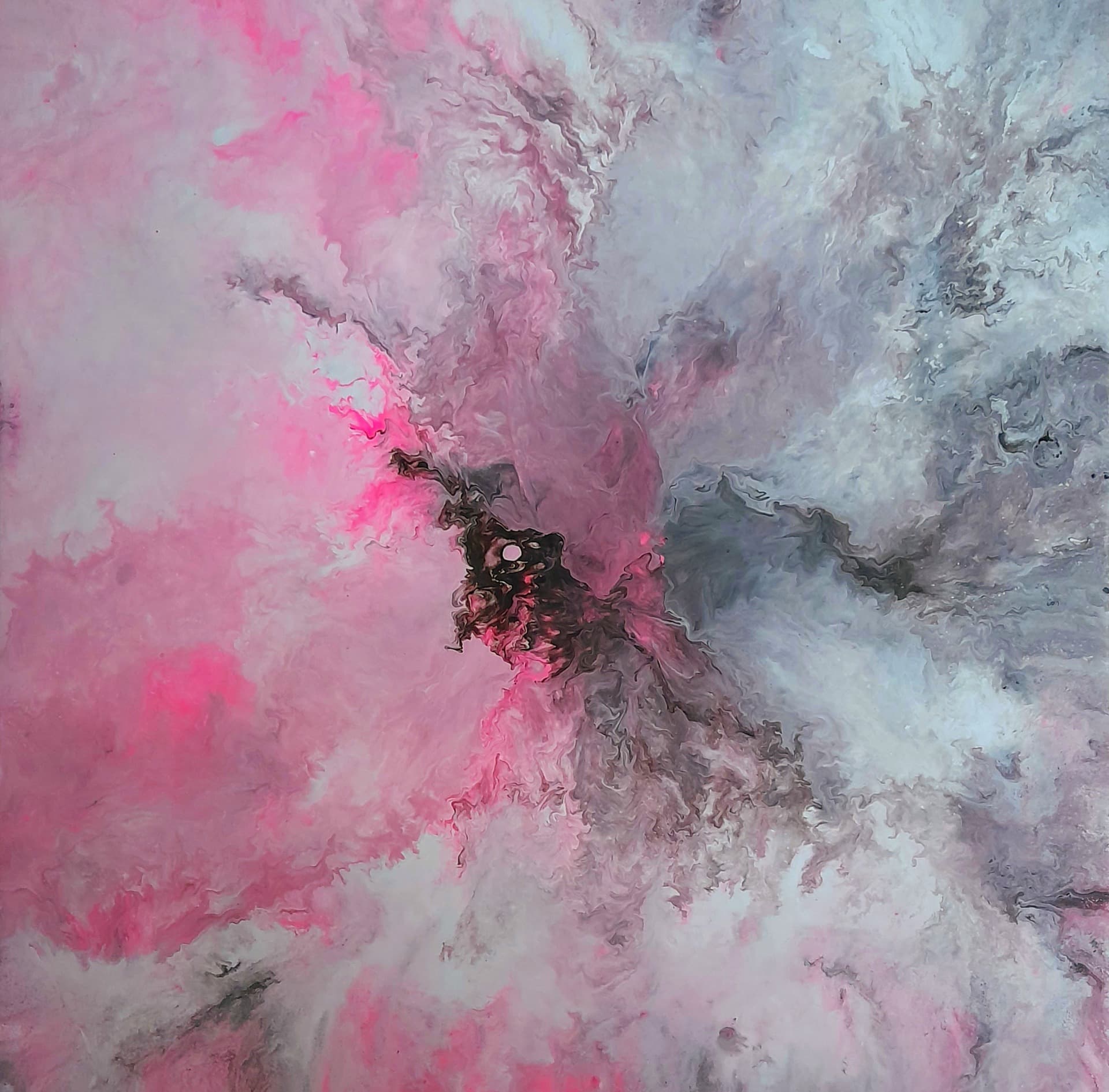 Cit – Plátno + akryl + rám, 50 × 50 cm