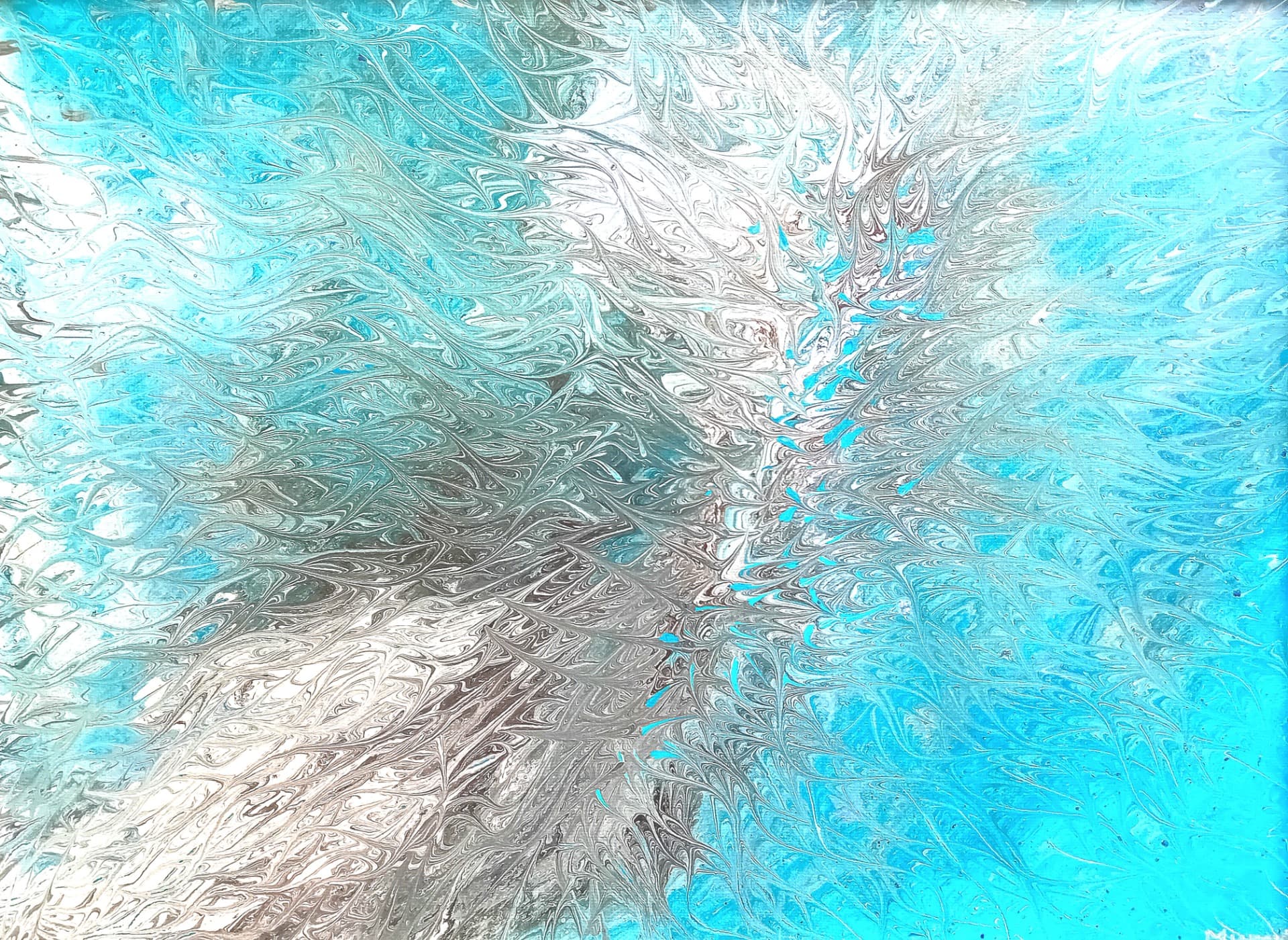 Myšlenky – Plátno + akryl + rám, 40 × 30 cm