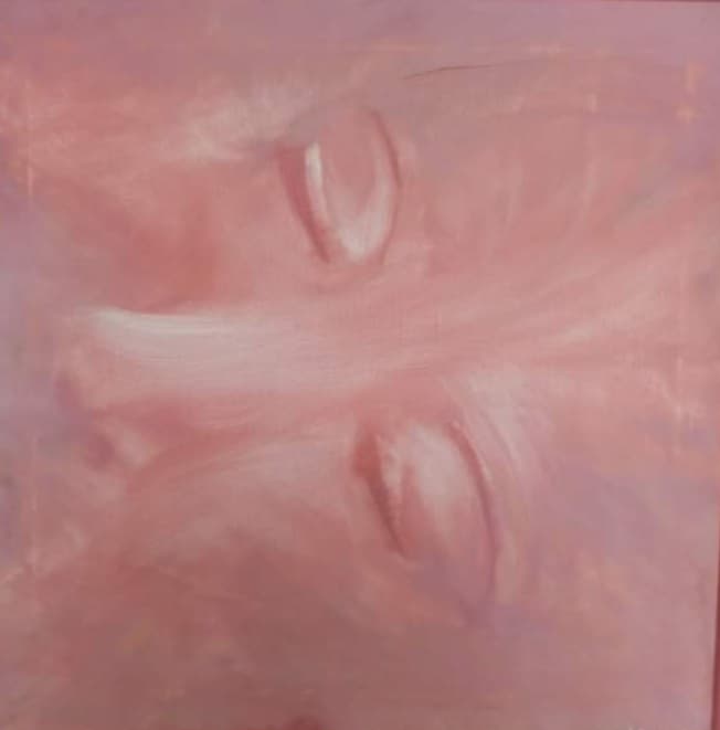 Snění – Plátno + akryl + rám, 40 × 40 cm